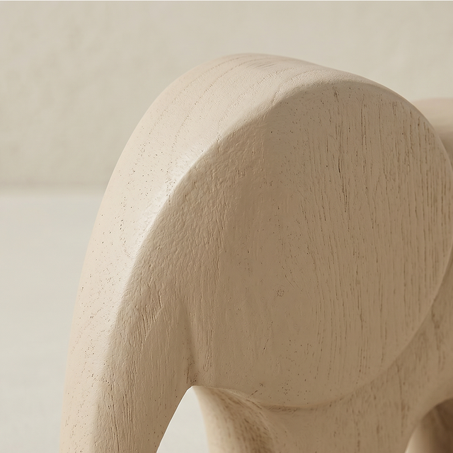 macro shot of beige wooden elephant texture