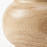 macro shot of wooden vase texture grain