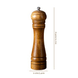 medium pepper grinder manual control size chart