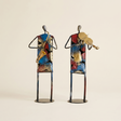 metal musician sculptures abstract jazz duo