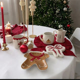mini aluminum tea storage canister with christmas decor