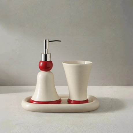 minimalist ceramic bathroom set 