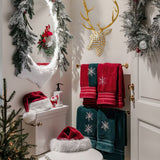 modern luxury deer head wall art in the bathroom