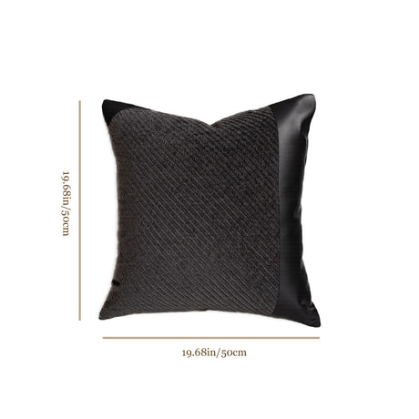modern minimalist dark gray throw pillow size chart