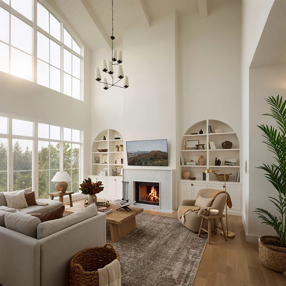 modern minimalist horsehair white leather decorative storage box on the cabinet