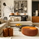 modern minimalist resin fruit bowl with fruits