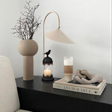 moroccan style ironwork perfumed candle holder on the table