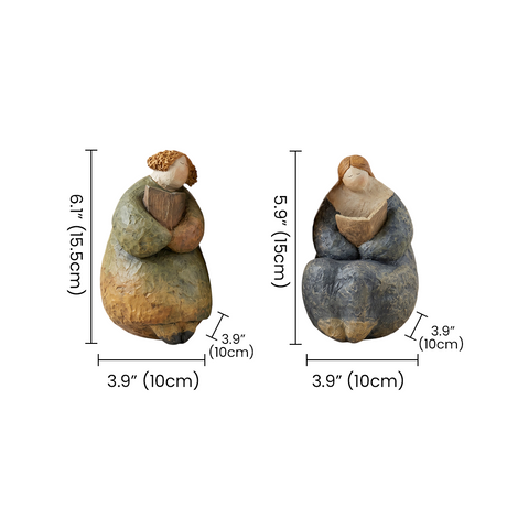pebble figurine size chart