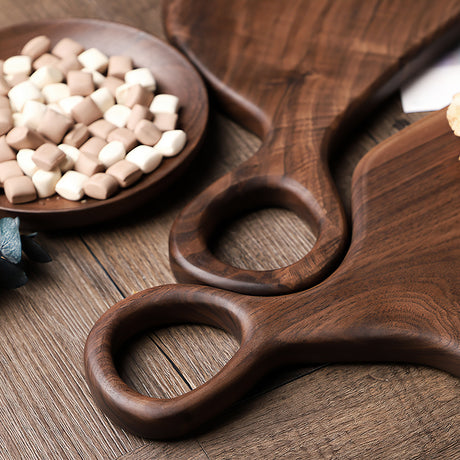 premium black walnut couple's cutting boards details