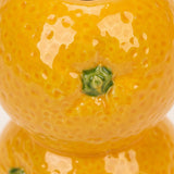 orange candle holder close up texture