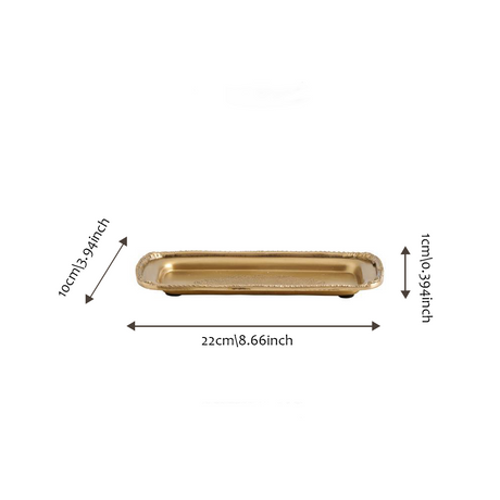 rectangular indian brass embossed serving tray size chart