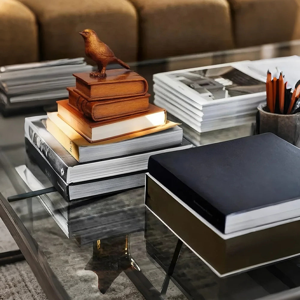 resin bronze decorative vintage birds books bookends in the living room