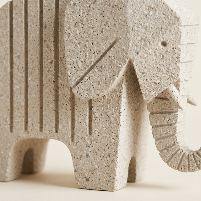 resin elephant leg and ear detail