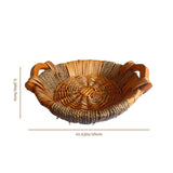 retro home rattan storage basket size chart