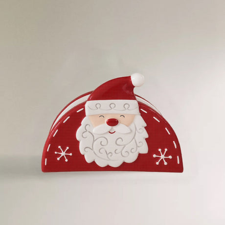 santa ceramic napkin holder 08110