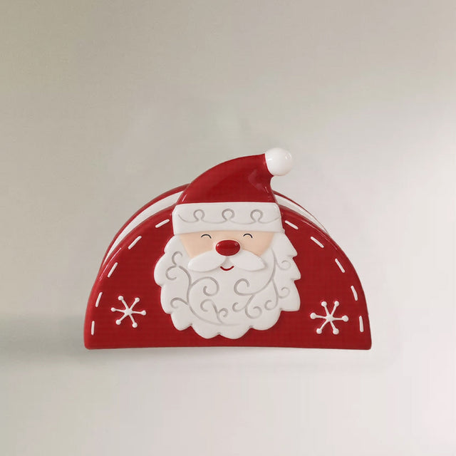 santa ceramic napkin holder 08110