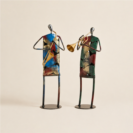 sculpture two abstract figures
