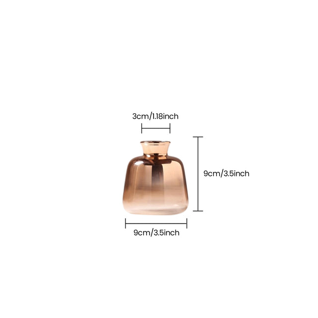 short rose gold vase dimensions size chart