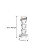 short stacked candle holder dimensions size chart