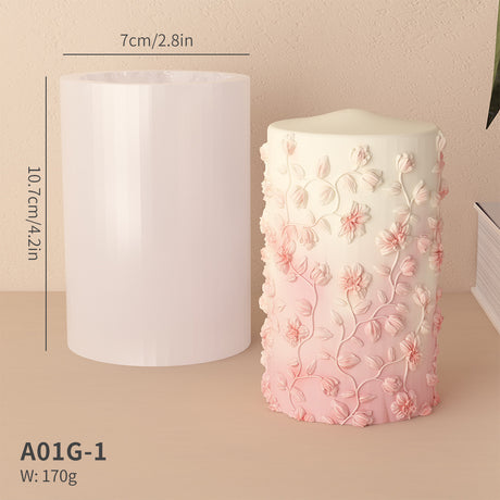 silicone candle mold size chart