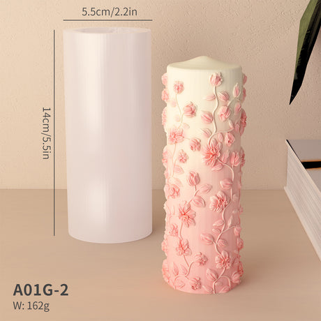 silicone candle mold size chart