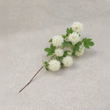 silk white artificial snowball flower