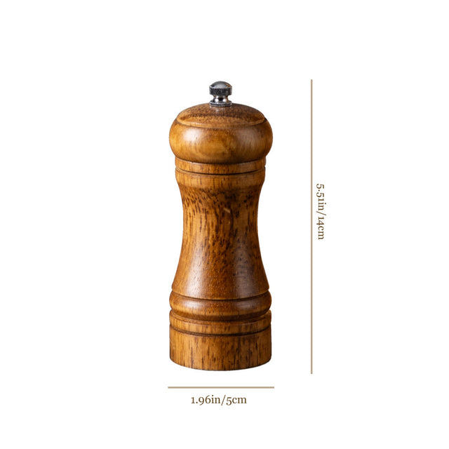 small pepper grinder manual control size chart