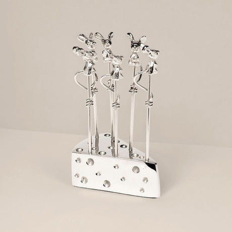 stainless-steel-cheese-holder-with-mouse-shaped-fruit-forks-Nordic-Ins-style-0609