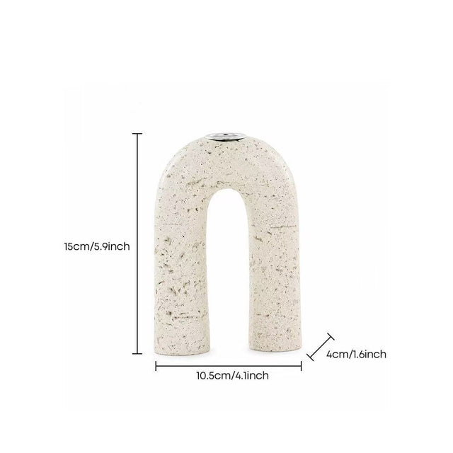 stone arch candle holder dimensions size chart