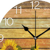 sunflower wall clock details