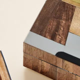 teak wood decorative storage box details