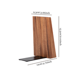 thickened wooden bookends set of 2 size chart