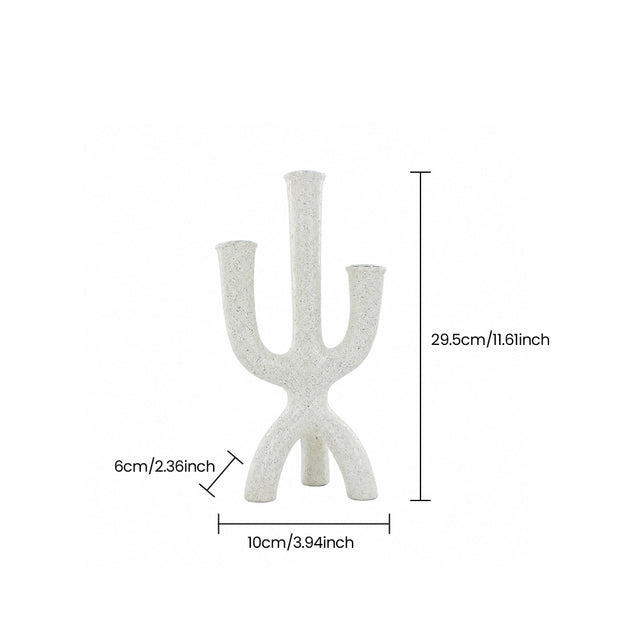three prong candle holder dimensions size chart