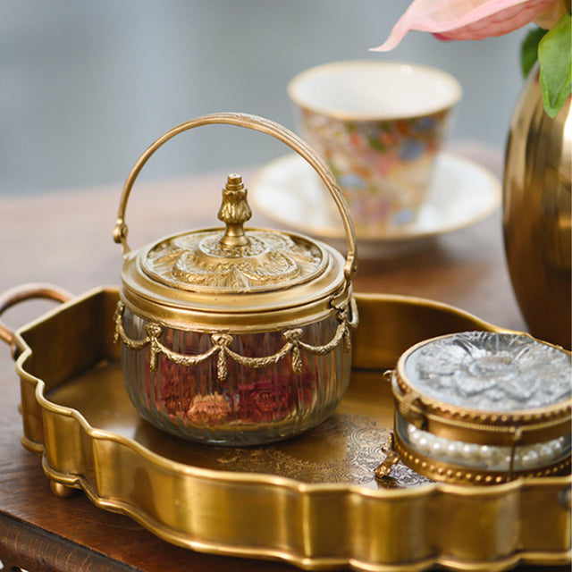 vanity jar on the table