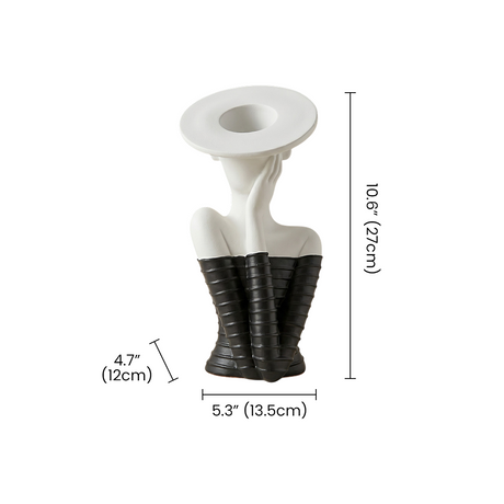 vase female torso dimensions measurement