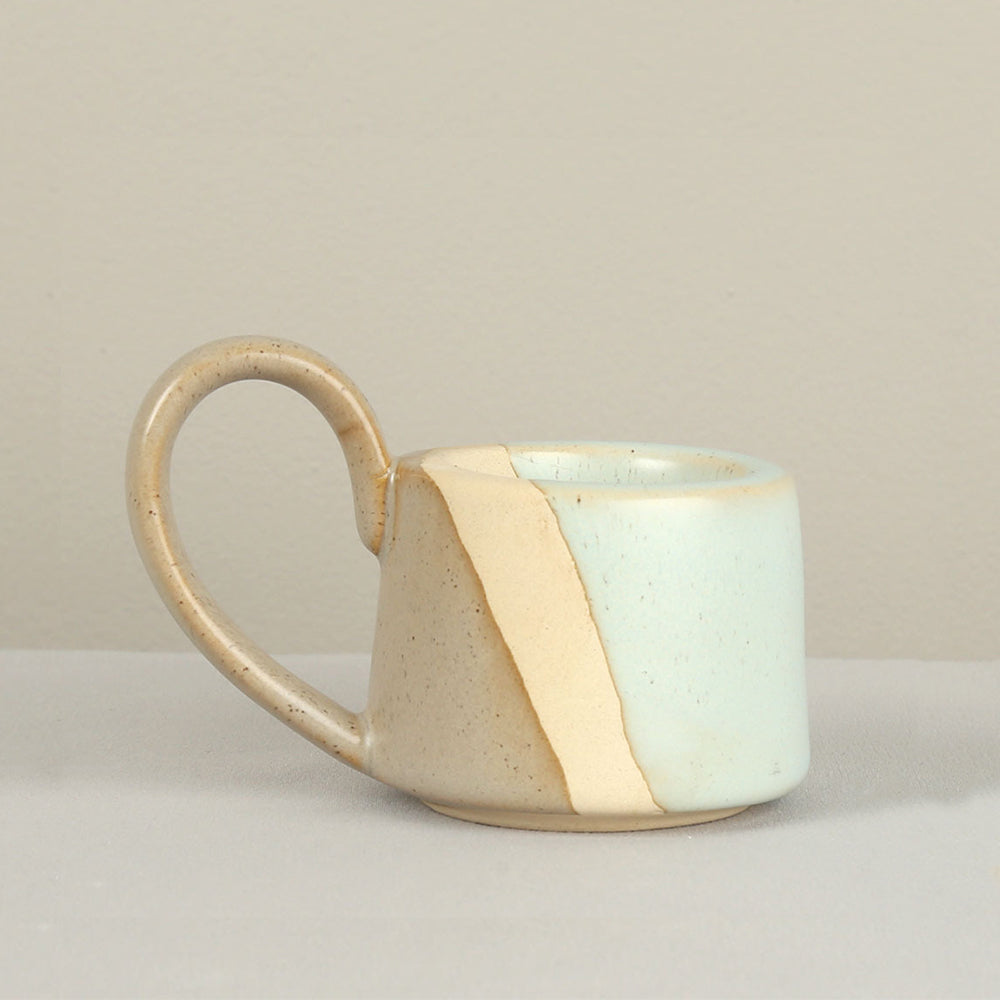 vintage ceramic bicolor decorative candle holders