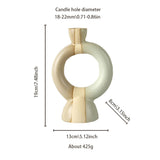 vintage ceramic bicolor decorative candle holders size chart
