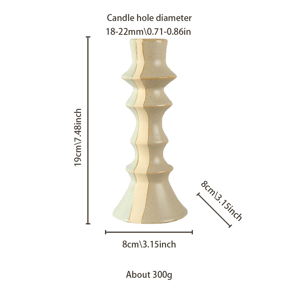 vintage ceramic bicolor decorative candle holders size chart