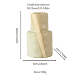 vintage ceramic bicolor decorative candle holders size chart