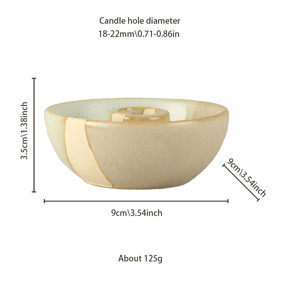 vintage ceramic bicolor decorative candle holders size chart
