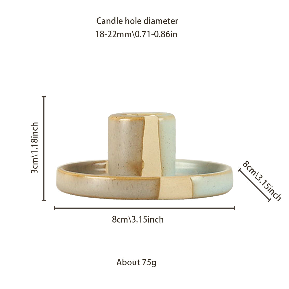 vintage ceramic bicolor decorative candle holders size chart