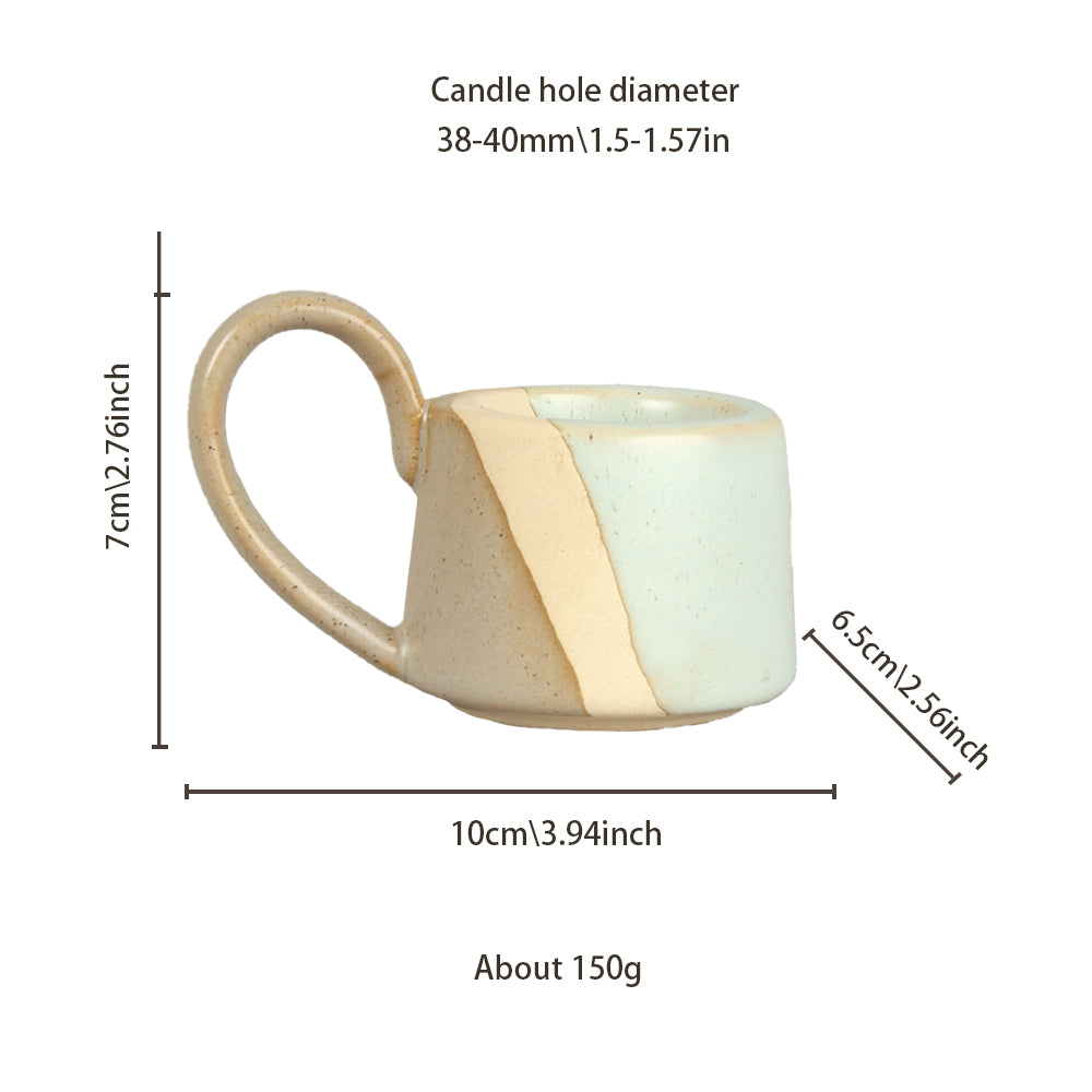 vintage ceramic bicolor decorative candle holders size chart