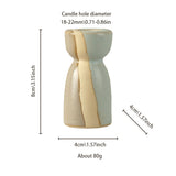 vintage ceramic bicolor decorative candle holders size chart