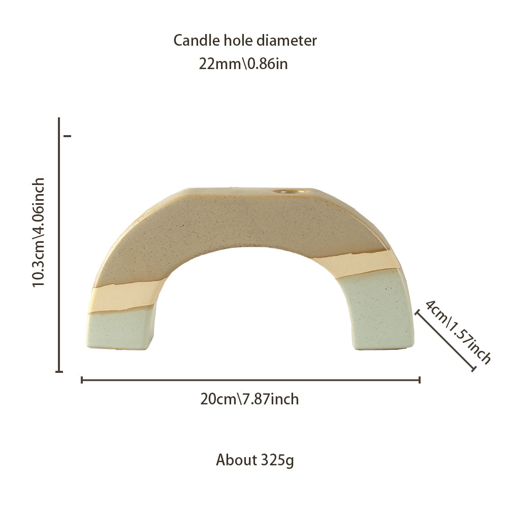 vintage ceramic bicolor decorative candle holders size chart