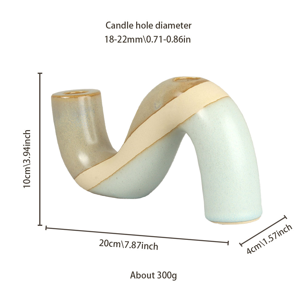 vintage ceramic bicolor decorative candle holders size chart