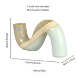 vintage ceramic bicolor decorative candle holders size chart