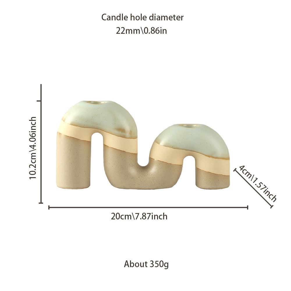 vintage ceramic bicolor decorative candle holders size chart