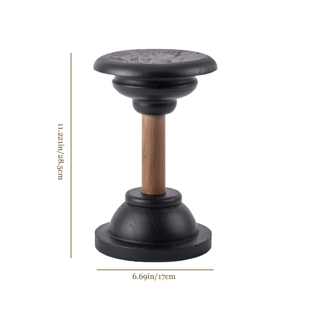 vintage dual tone wooden texture hat display stand size chart