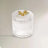 vintage glass food storage jar with lid