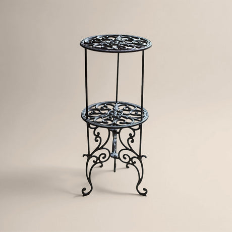 vintage metal plant stand